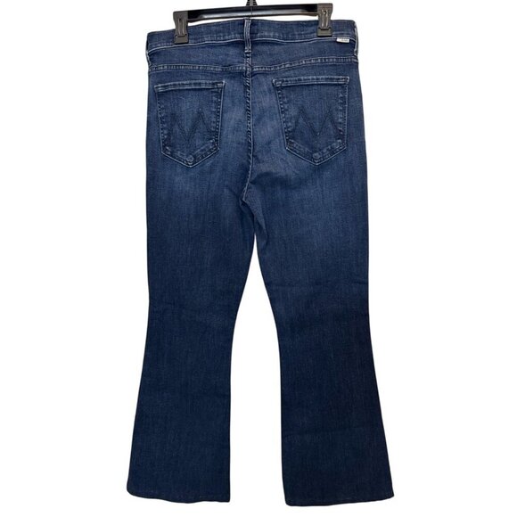 Mother The Weekender Fray Flare Jeans Mint Condition Size 32 - Picture 5 of 12